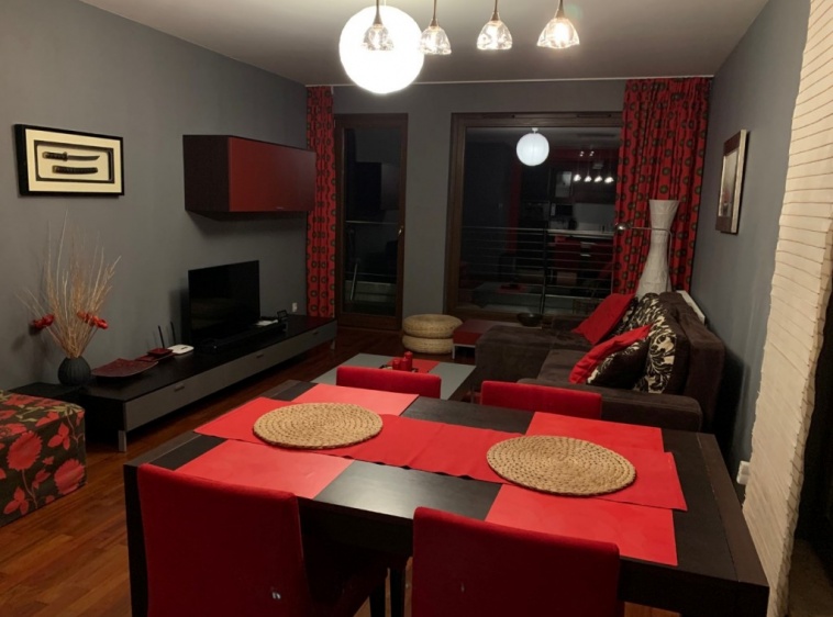 Apartament Hong Kong w Willi na Wydmie  Pokój dzienny z jadalnią?v=1.0