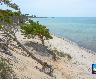 Plaży w Juracie nie da się pomylić z żadną inną.